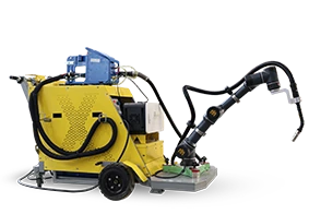 Hand-push portable welding robot